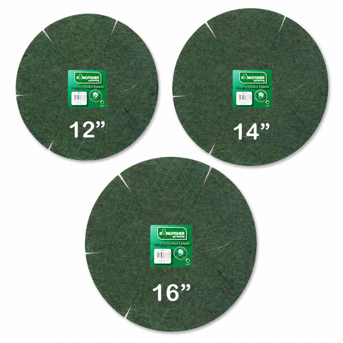 Hanging basket planter liners - hanging,
