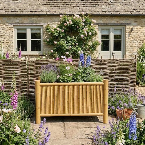 100cm bamboo trough planter - 100cm, |