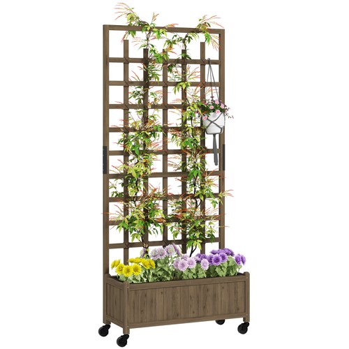 Outsunny wooden trellis - outsunny,